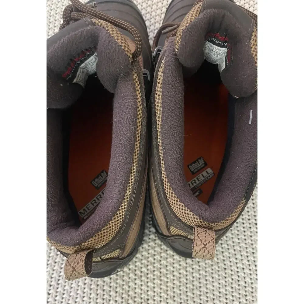 Merrell Continuum Women’s Hiking snowmotion 6 Waterproof size 8 Chocolate